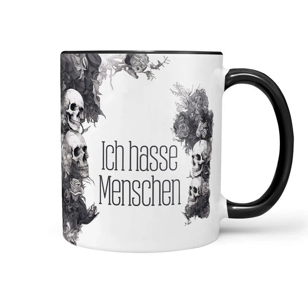 Tasse Ich hasse Menschen Statement | B-Ware - Sunnywall - Individualität trifft Design