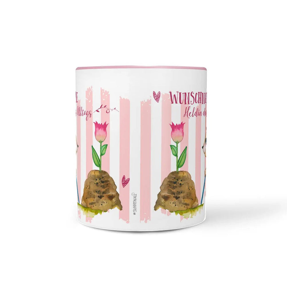Tasse Igelin Heldin des Alltags – Personalisierbar mit Wunschname - Sunnywall - Individualität trifft Design
