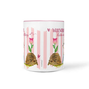 Tasse Igelin Heldin des Alltags – Personalisierbar mit Wunschname - Sunnywall - Individualität trifft Design