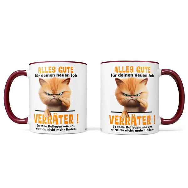 Tasse Kaffeetasse Alles Gute für deinen neuen Job Verräter - Statement - Sunnywall - Individualität trifft Design