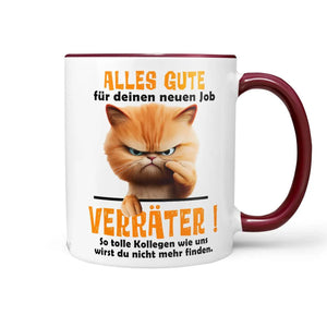 Tasse Kaffeetasse Alles Gute für deinen neuen Job Verräter - Statement - Sunnywall - Individualität trifft Design