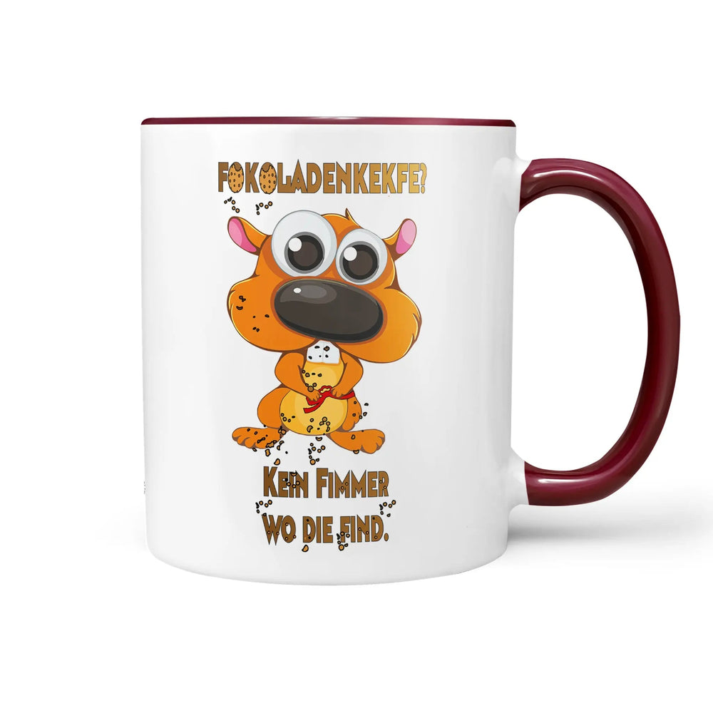 Tasse letzter Keks – freches Backenhörnchen mit Schokokeks Motiv und Spruch - Sunnywall - Individualität trifft Design
