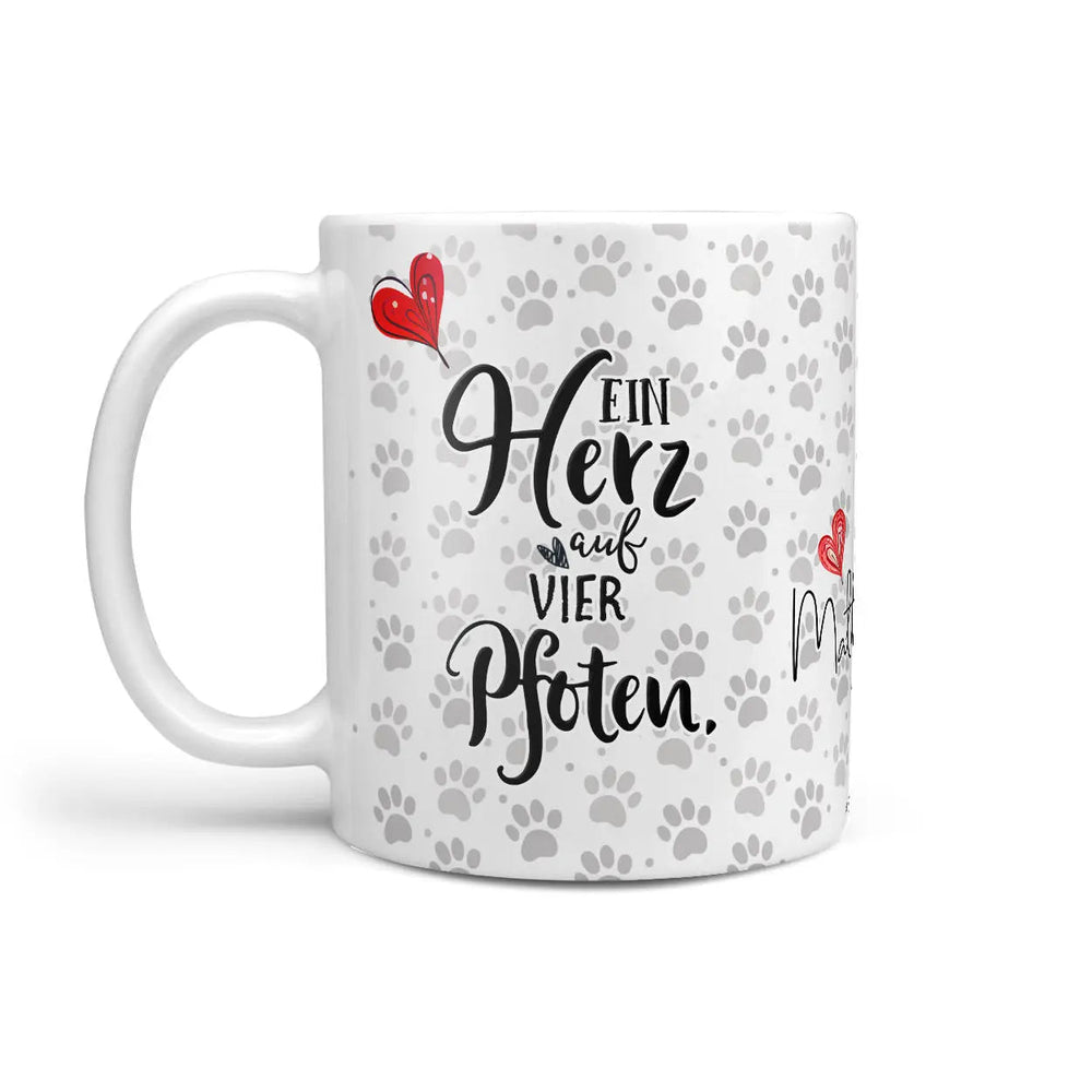 Tasse Malteser Ein Herz auf vier Pfoten - Hunderassen Kollektion - Sunnywall - Individualität trifft Design