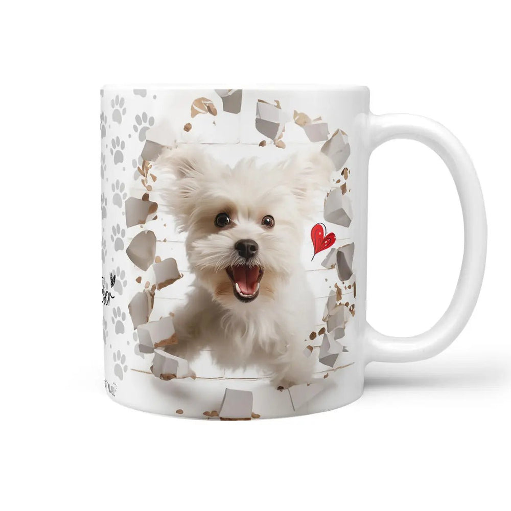Tasse Malteser Ein Herz auf vier Pfoten - Hunderassen Kollektion - Sunnywall - Individualität trifft Design
