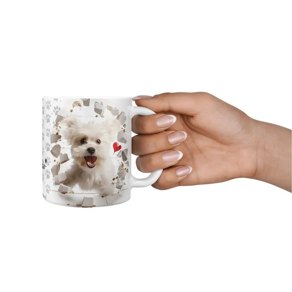 Tasse Malteser Ein Herz auf vier Pfoten - Hunderassen Kollektion - Sunnywall - Individualität trifft Design