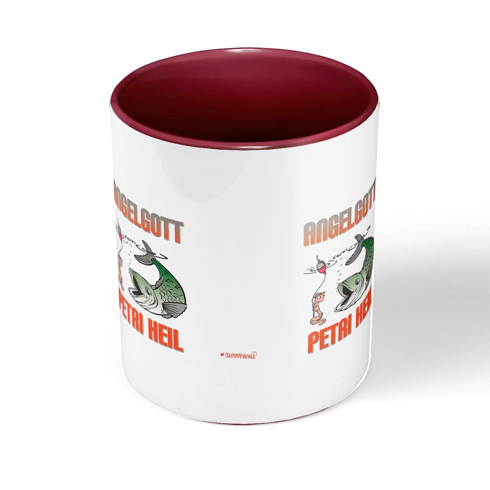 Tasse Petri Heil Angelgott – Lustige Anglertasse - Sunnywall - Individualität trifft Design