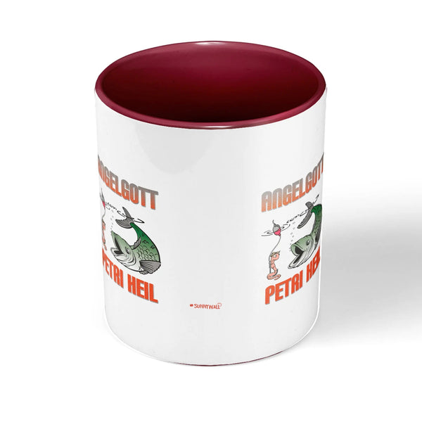 Tasse Petri Heil Angelgott – Lustige Anglertasse - Sunnywall - Individualität trifft Design