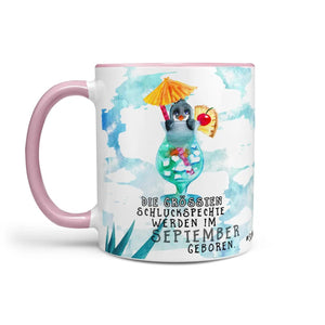 Tasse Pinguin Geburtstag Die größten Schluckspechte werden im Wunschmonat geboren - Sunnywall - Individualität trifft Design