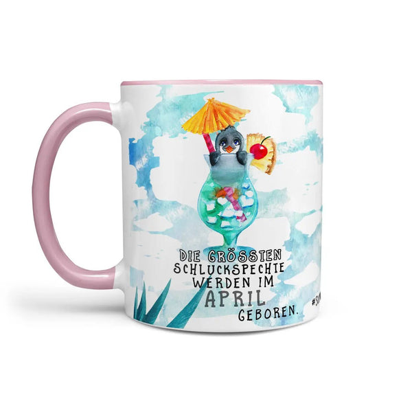 Tasse Pinguin Geburtstag Die größten Schluckspechte werden im Wunschmonat geboren - Sunnywall - Individualität trifft Design