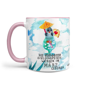 Tasse Pinguin Geburtstag Die größten Schluckspechte werden im Wunschmonat geboren - Sunnywall - Individualität trifft Design