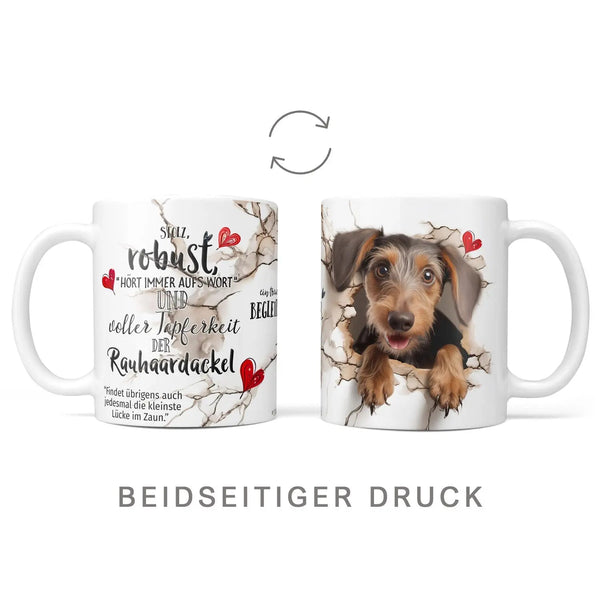 Tasse Rauhaardackel Treuer Begleiter - Hunderassen Kollektion - Sunnywall - Individualität trifft Design