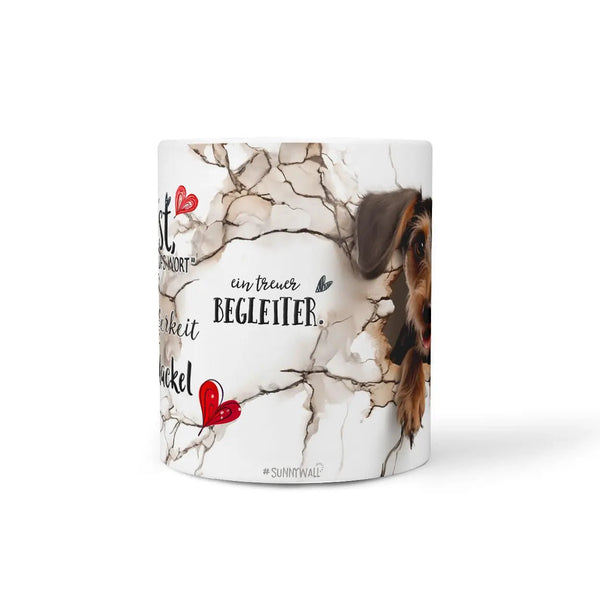 Tasse Rauhaardackel Treuer Begleiter - Hunderassen Kollektion - Sunnywall - Individualität trifft Design