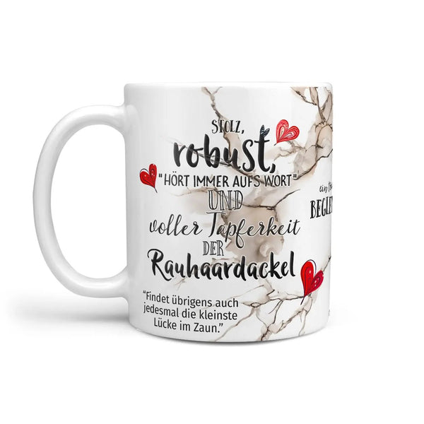 Tasse Rauhaardackel Treuer Begleiter - Hunderassen Kollektion - Sunnywall - Individualität trifft Design