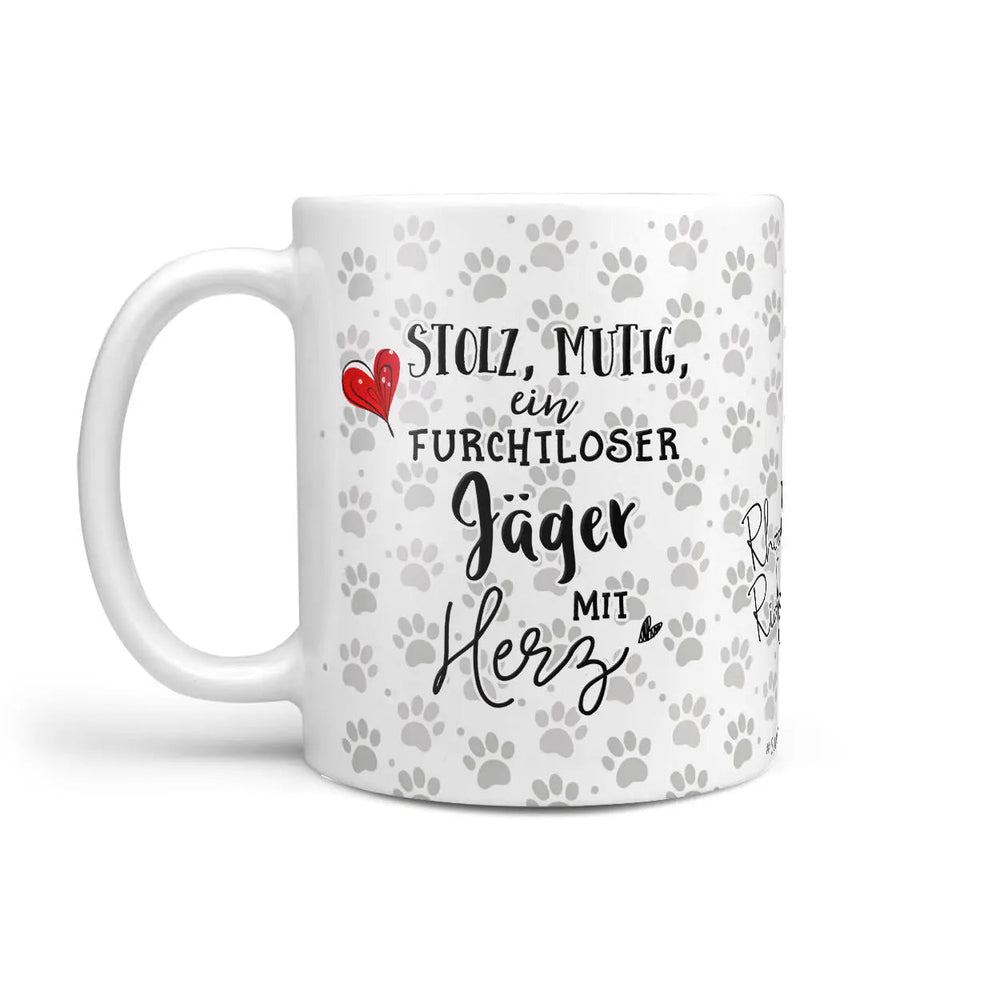 Tasse Rhodesian Ridgeback Furchtloser Jäger mit Herz - Hunderassen Kollektion - Sunnywall - Individualität trifft Design