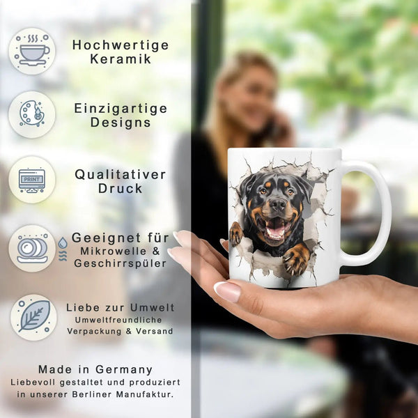 Tasse Rottweiler Majestätisch - Hunderassen Kollektion - Sunnywall - Individualität trifft Design
