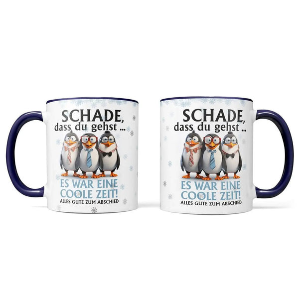 Tasse Schade dass du gehst...Es war eine coole Zeit Abschiedsgeschenk - Sunnywall - Individualität trifft Design