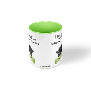 Tasse Schaf Kaffee schwarz – Lustige Spruchtasse mit schwarzem Schaf - Sunnywall - Individualität trifft Design