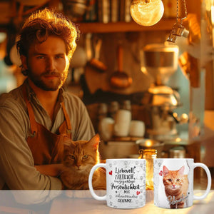 Tasse Schmusetiger Orange Katze Schnurrender Charme - Katzenrassen Kollektion - Sunnywall - Individualität trifft Design