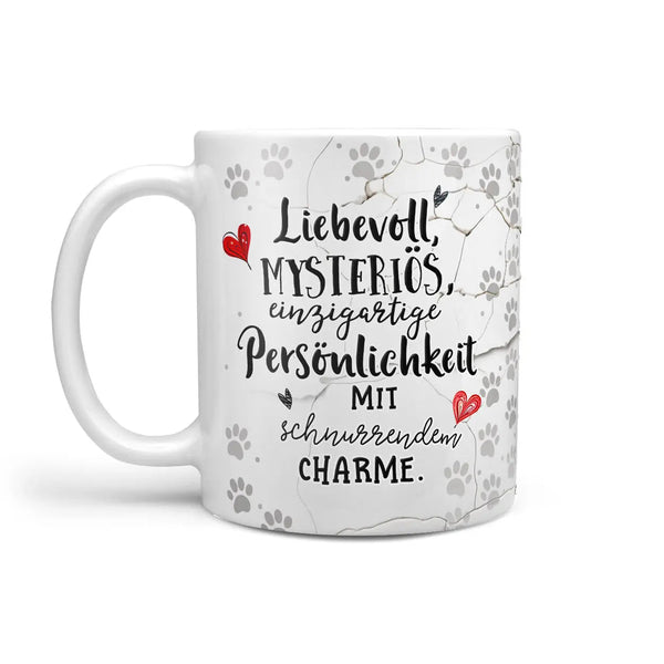 Tasse Schwarze Katze mysteriös & einzigartig - Katzenrassen Kollektion - Sunnywall - Individualität trifft Design
