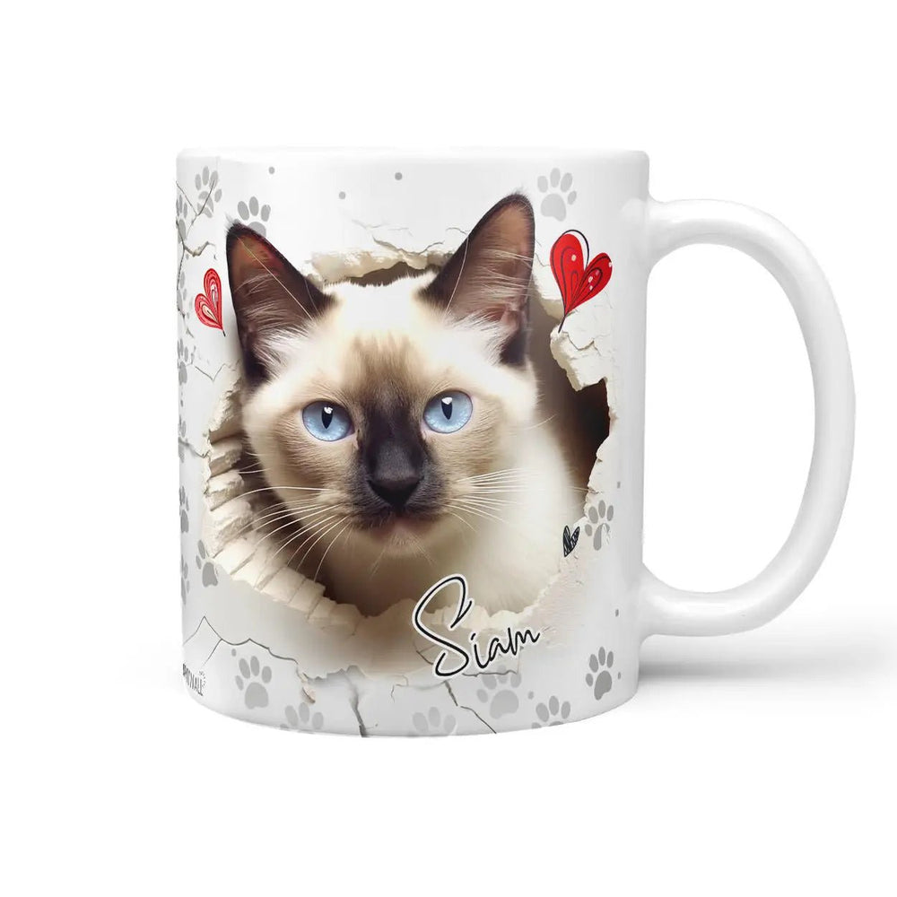 Tasse Siamkatze Siam elegant & charmant - Katzenrassen Kollektion - Sunnywall - Individualität trifft Design