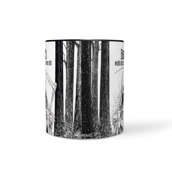 Tasse Spruch Kaffeetasse Beruflich wollte ich schon immer was mit Menschen machen Statement - Sunnywall - Individualität trifft Design