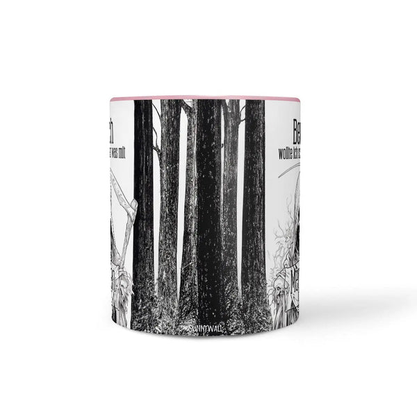 Tasse Spruch Kaffeetasse Beruflich wollte ich schon immer was mit Menschen machen Statement - Sunnywall - Individualität trifft Design