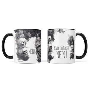 Tasse Spruch Kaffeetasse Bevor du fragst NEIN! Statement - Sunnywall - Individualität trifft Design