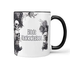 Tasse Spruch Kaffeetasse Blöde Kackscheisse Statement - Sunnywall - Individualität trifft Design