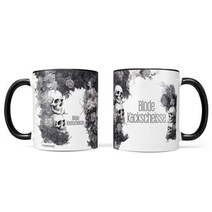 Tasse Spruch Kaffeetasse Blöde Kackscheisse Statement - Sunnywall - Individualität trifft Design