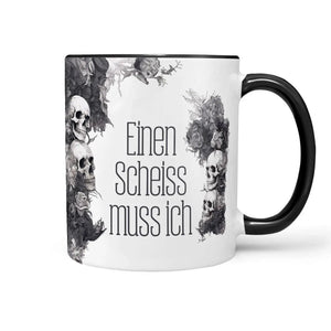 Tasse Spruch Kaffeetasse Einen Scheiss muss ich Statement - Sunnywall - Individualität trifft Design