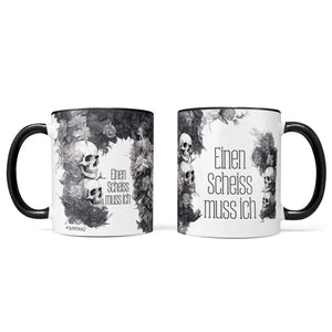 Tasse Spruch Kaffeetasse Einen Scheiss muss ich Statement - Sunnywall - Individualität trifft Design