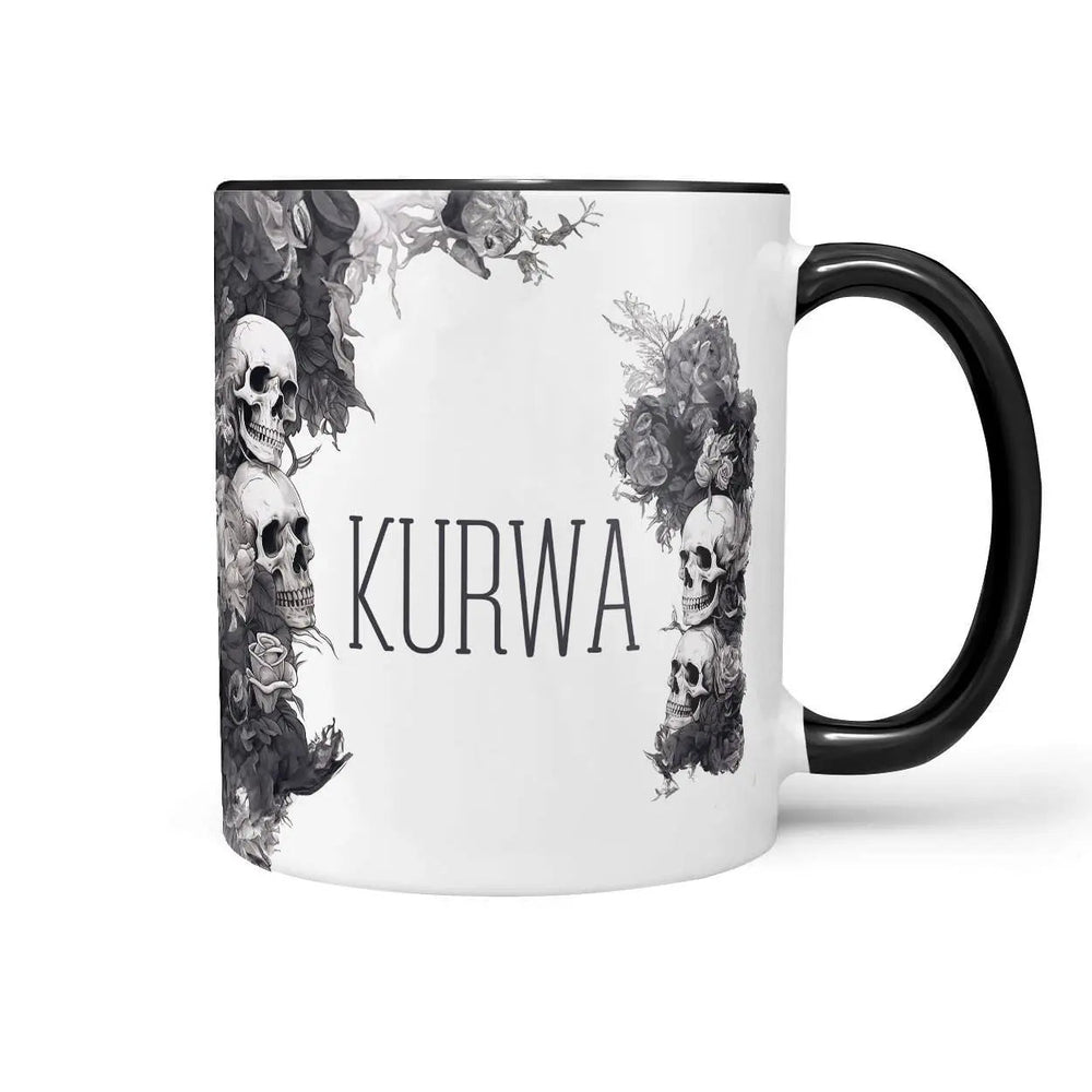 Tasse Spruch Kaffeetasse Kurwa Statement - Sunnywall - Individualität trifft Design
