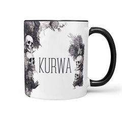 Tasse Spruch Kaffeetasse Kurwa Statement - Sunnywall - Individualität trifft Design