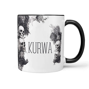 Tasse Spruch Kaffeetasse Kurwa Statement - Sunnywall - Individualität trifft Design