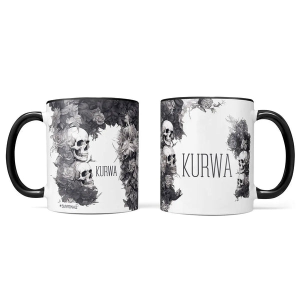 Tasse Spruch Kaffeetasse Kurwa Statement - Sunnywall - Individualität trifft Design