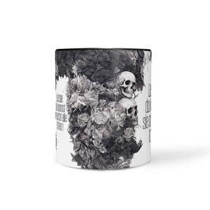 Tasse Spruch Kaffeetasse Lächle du kannst sie nicht alle töten ! Statement - Sunnywall - Individualität trifft Design