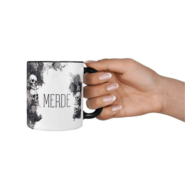 Tasse Spruch Kaffeetasse Merde Statement - Sunnywall - Individualität trifft Design
