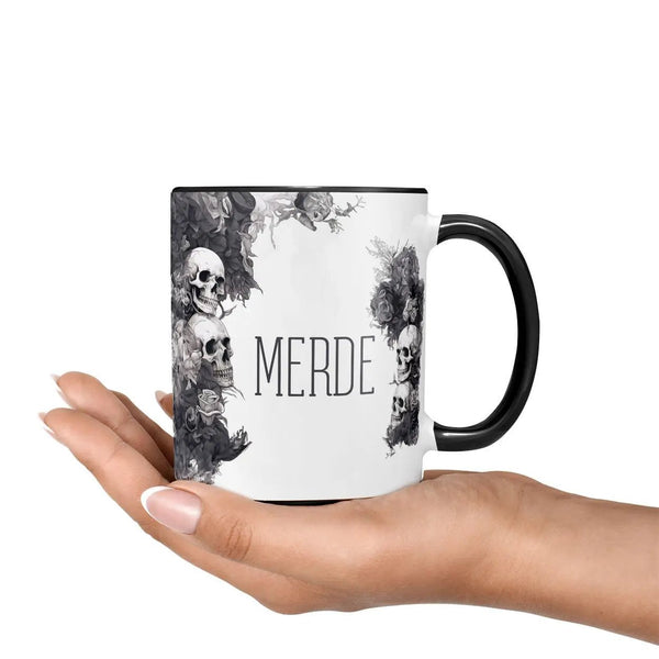 Tasse Spruch Kaffeetasse Merde Statement - Sunnywall - Individualität trifft Design