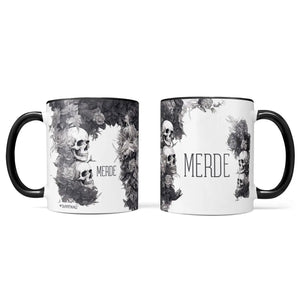 Tasse Spruch Kaffeetasse Merde Statement - Sunnywall - Individualität trifft Design