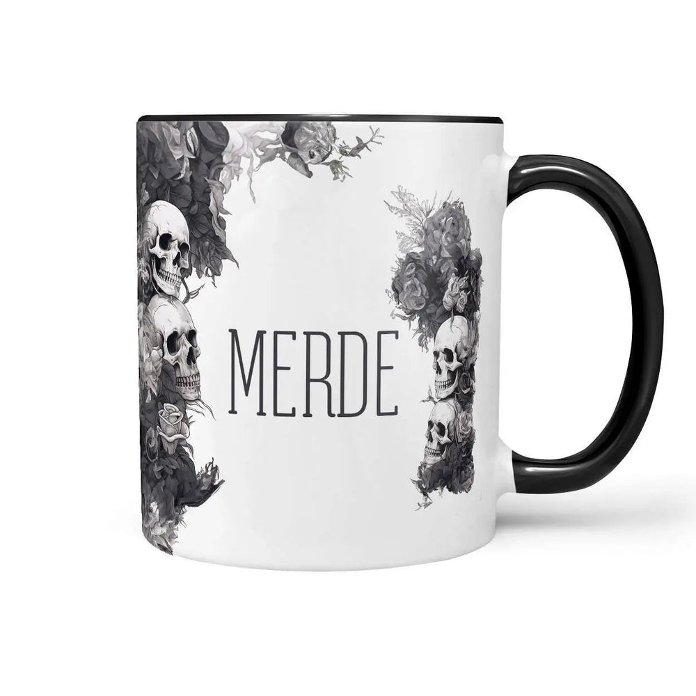 Tasse Spruch Kaffeetasse Merde Statement - Sunnywall - Individualität trifft Design