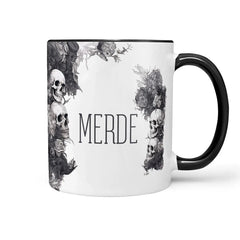 Tasse Spruch Kaffeetasse Merde Statement - Sunnywall - Individualität trifft Design