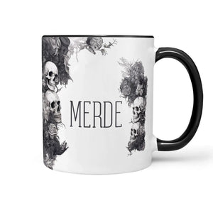 Tasse Spruch Kaffeetasse Merde Statement - Sunnywall - Individualität trifft Design