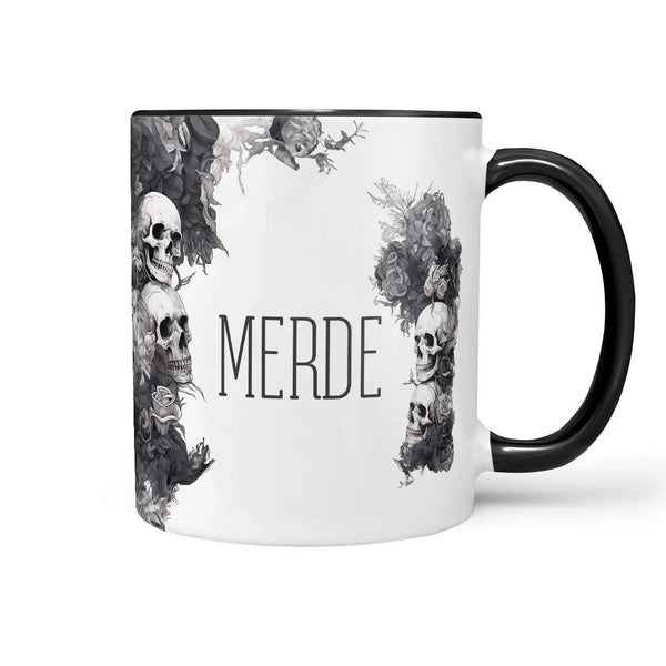 Tasse Spruch Kaffeetasse Merde Statement - Sunnywall - Individualität trifft Design