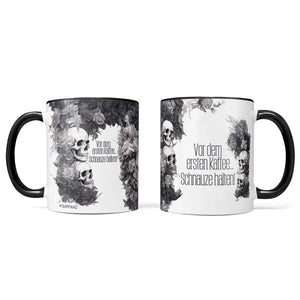 Tasse Vor dem ersten Kaffee... Schnauze halten ! Statement - Sunnywall - Individualität trifft Design