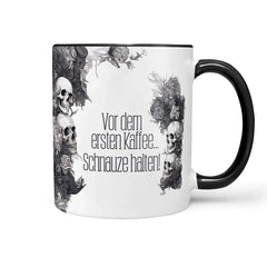 Tasse Vor dem ersten Kaffee... Schnauze halten ! Statement - Sunnywall - Individualität trifft Design