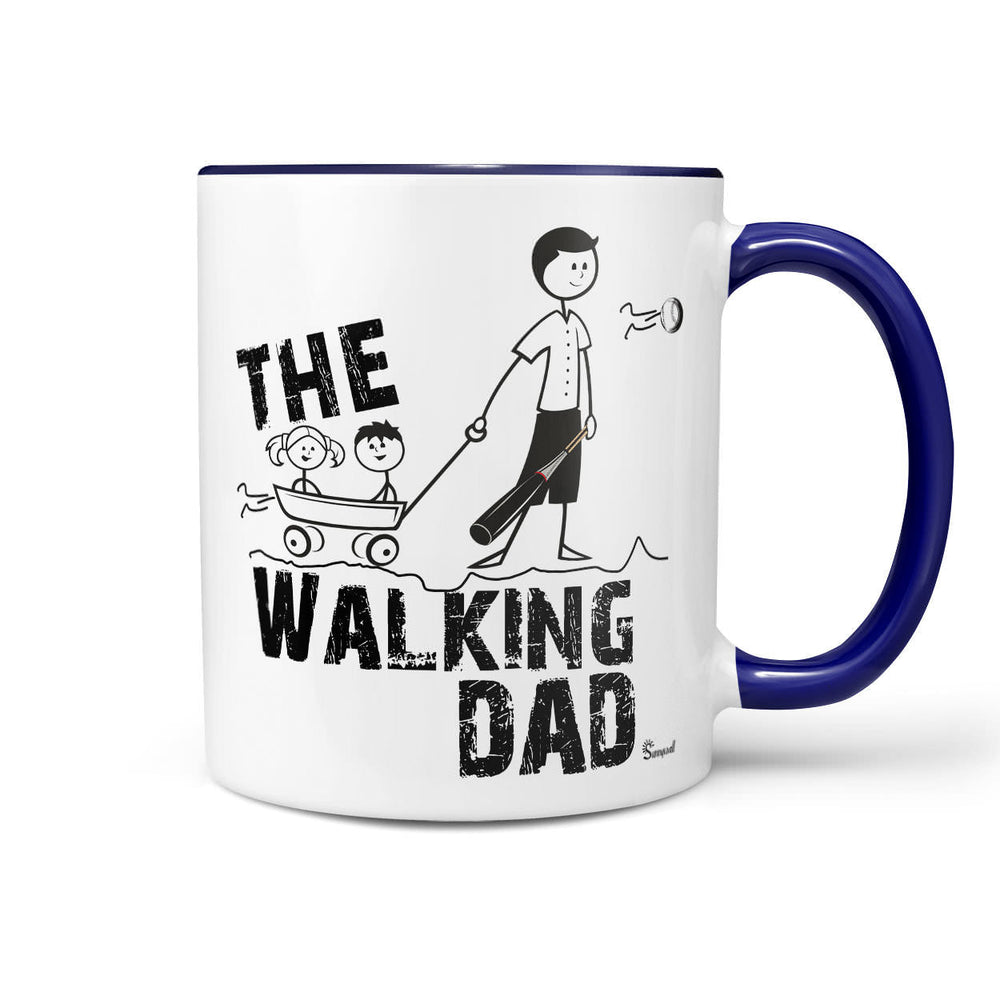 Tasse Walking Dad mit Bollerwagen-Motiv für Väter - Sunnywall - Individualität trifft Design