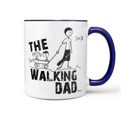 Tasse Walking Dad mit Bollerwagen-Motiv für Väter - Sunnywall - Individualität trifft Design
