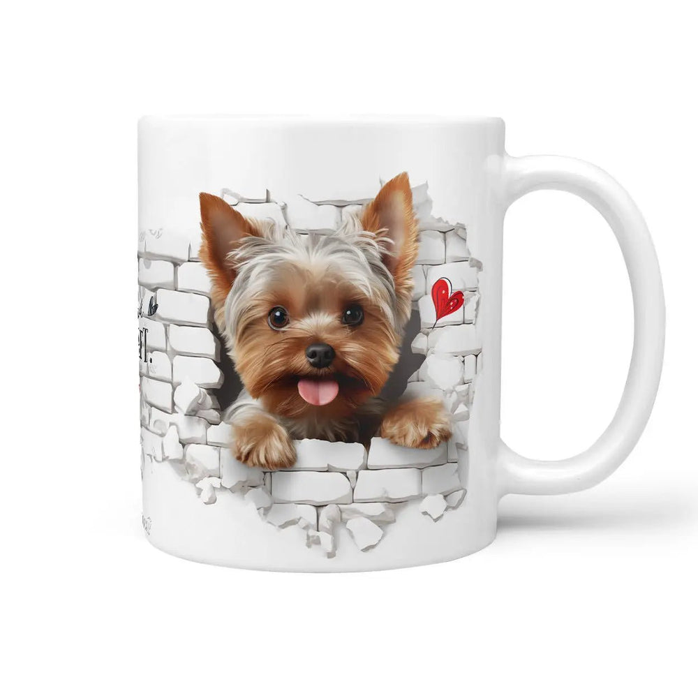 Tasse Yorkshire Terrier Mauer - Hunderassen Kollektion - Sunnywall - Individualität trifft Design