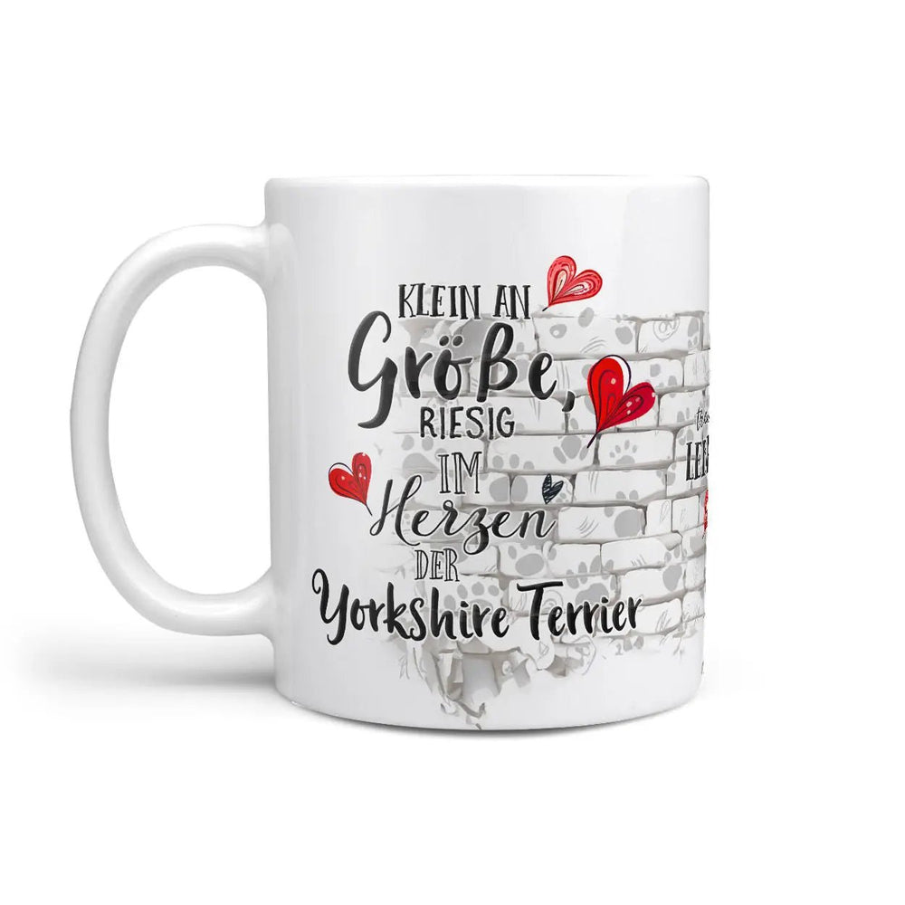 Tasse Yorkshire Terrier Mauer - Hunderassen Kollektion - Sunnywall - Individualität trifft Design