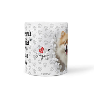 Tasse Zwergspitz Klein... doch voller Mut - Hunderassen Kollektion - Sunnywall - Individualität trifft Design